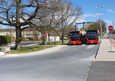 Umbau von Bushaltestellen im Rahmen der Umstellung auf E-Mobilität