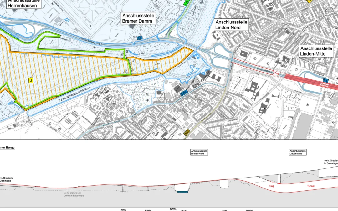 Hannover – Richtlinienkonformer Ausbau des Westschnellweges (B 6)